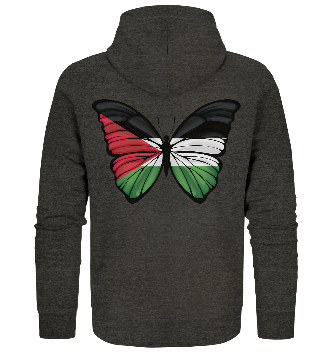Schmetterling - Organic Zipper - palestine-support