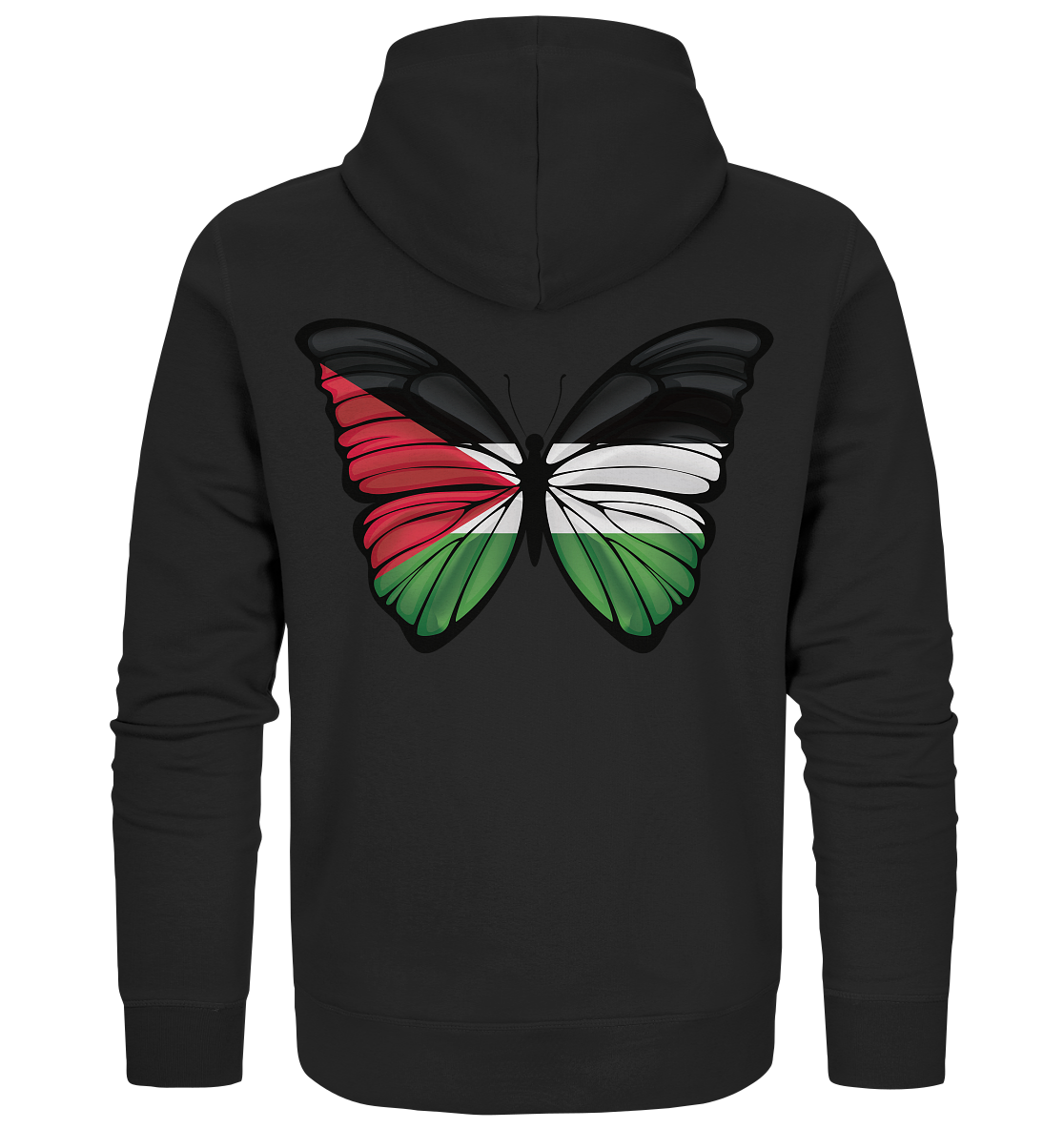 Schmetterling - Organic Zipper - palestine-support