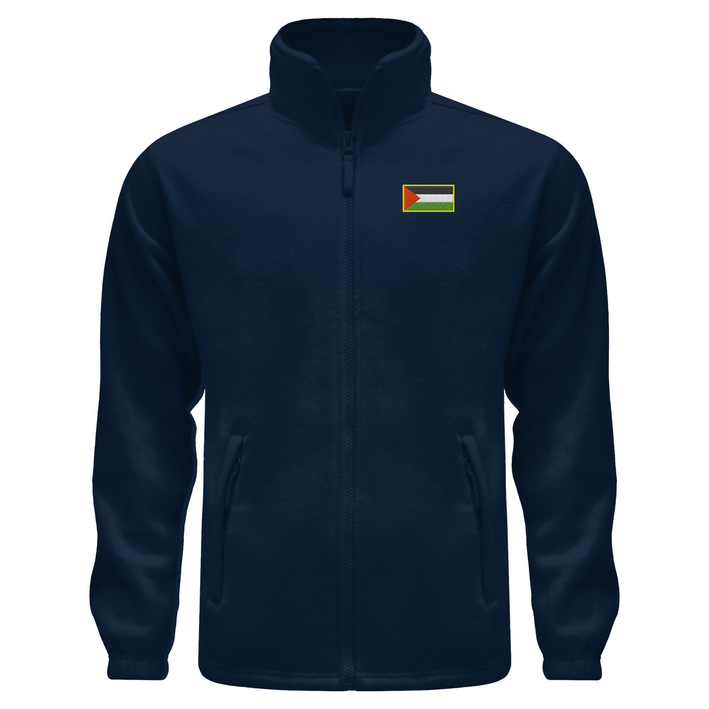 Fleece Jacke in Navy Blau gestickt in Palästina Style