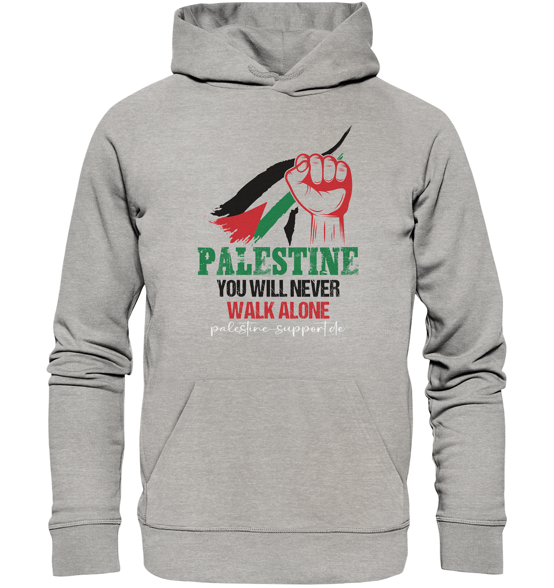Never walk alone - Organic Hoodie