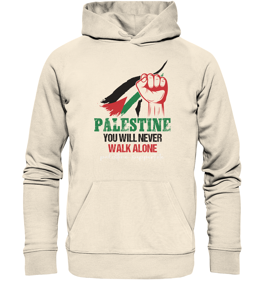 Never walk alone - Organic Hoodie