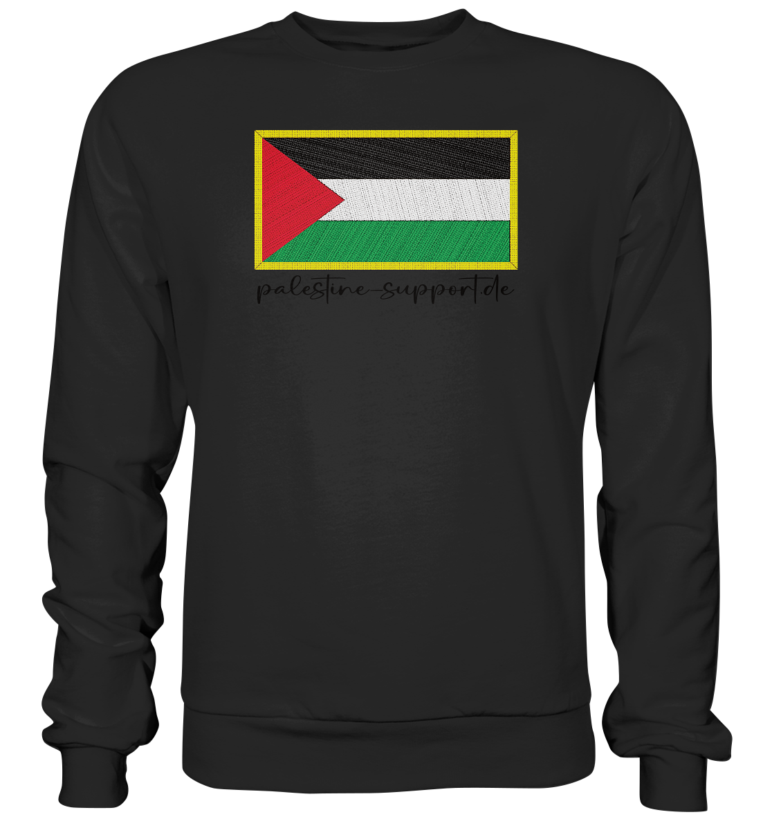 Flag Badge print - Premium Sweatshirt - palestine-support