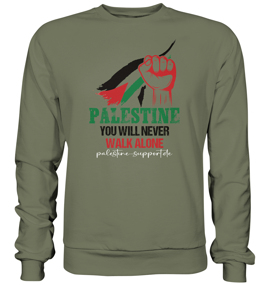 Never walk alone - Premium Sweatshirt