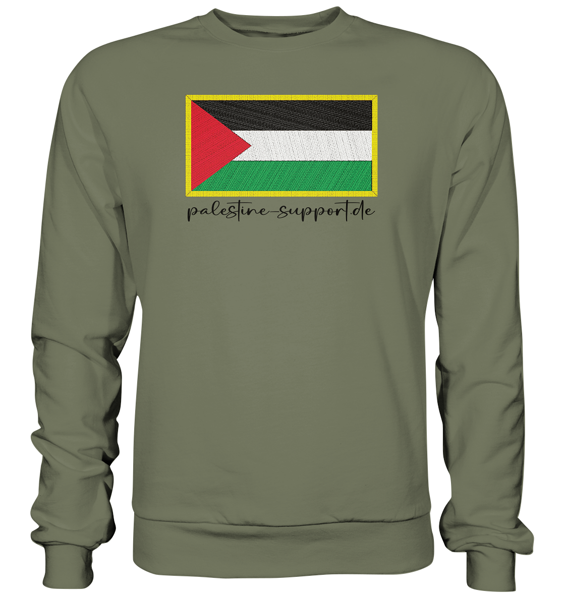 Flag Badge print - Premium Sweatshirt - palestine-support