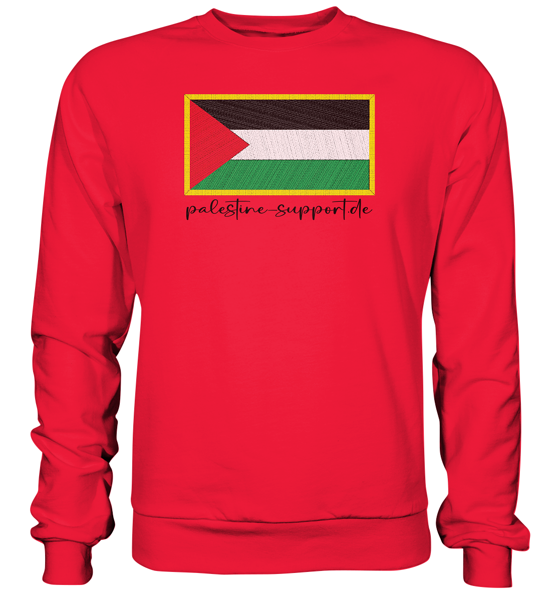 Flag Badge print - Premium Sweatshirt - palestine-support