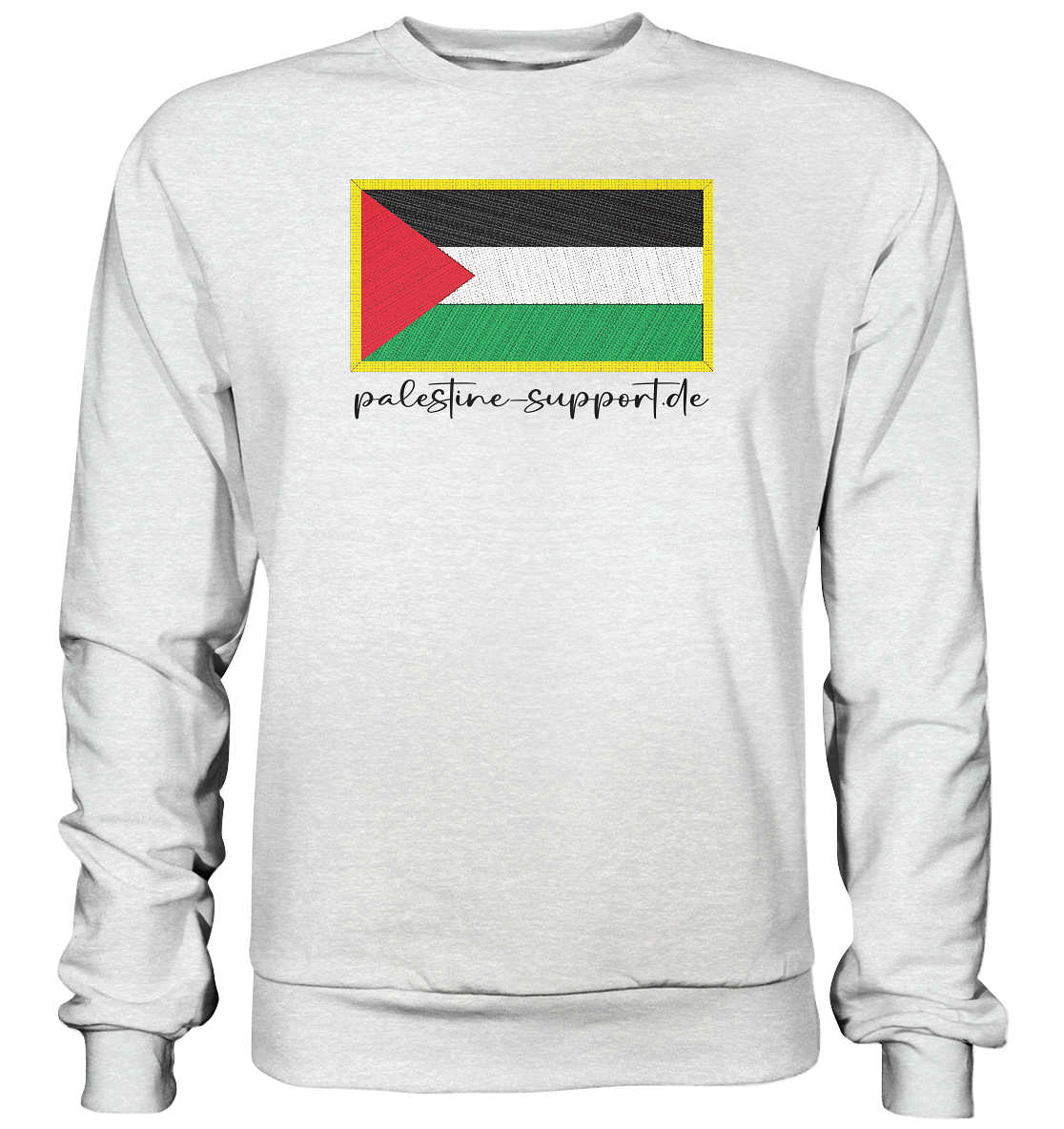 Flag Badge print - Premium Sweatshirt - palestine-support