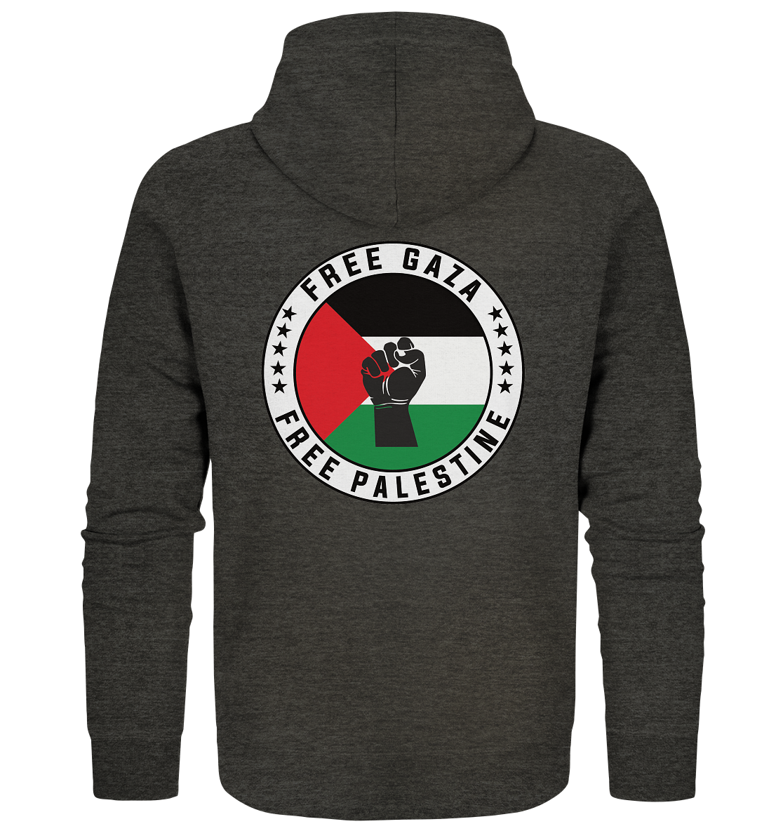 Free Palestine - Organic Zipper - palestine-support