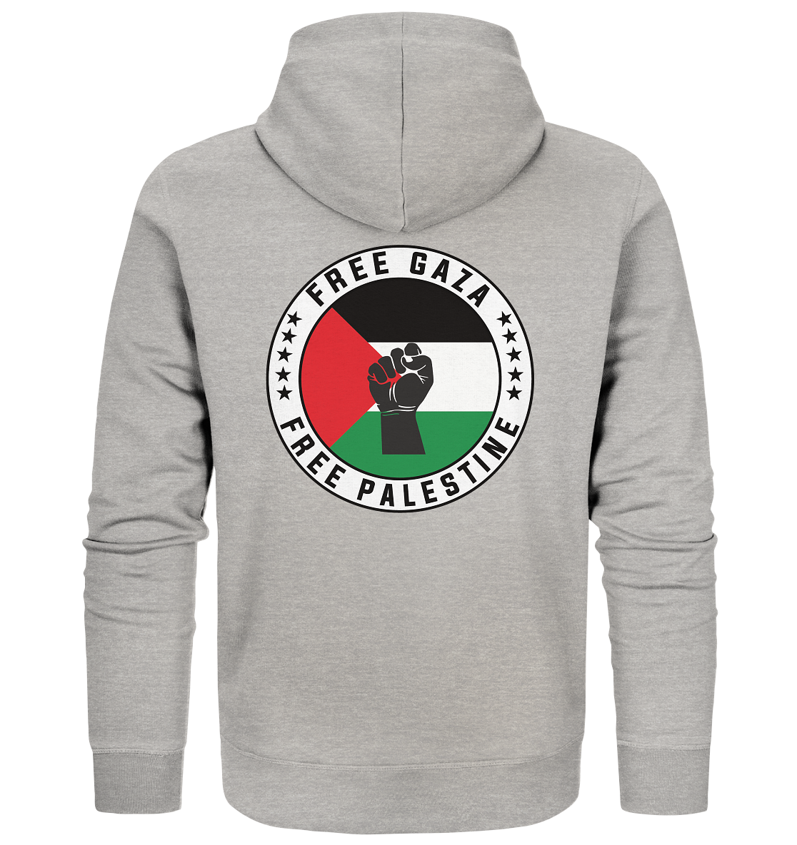 Free Palestine - Organic Zipper - palestine-support