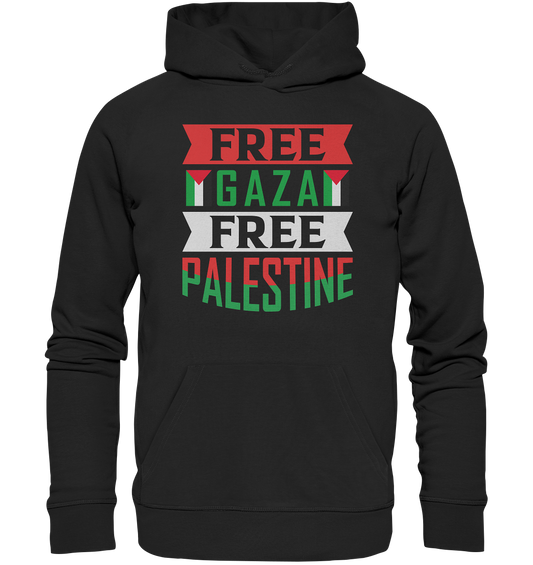 Free Gaza & Palestine Castle  - Organic Hoodie