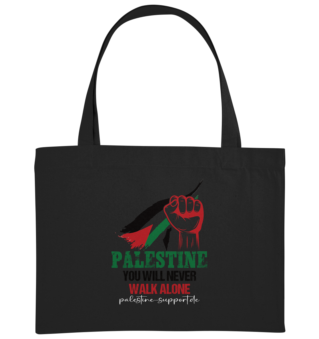 Never walk alone - Organic Shopping-Bag